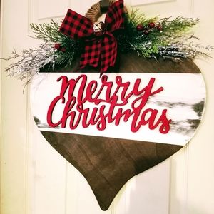 20" ×18" Merry Christmas Door Hanger